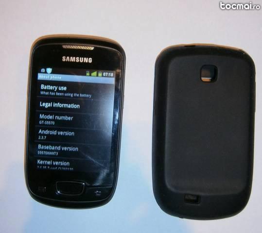 Samsung Galaxy Mini s5570 impecabil + husa protectie