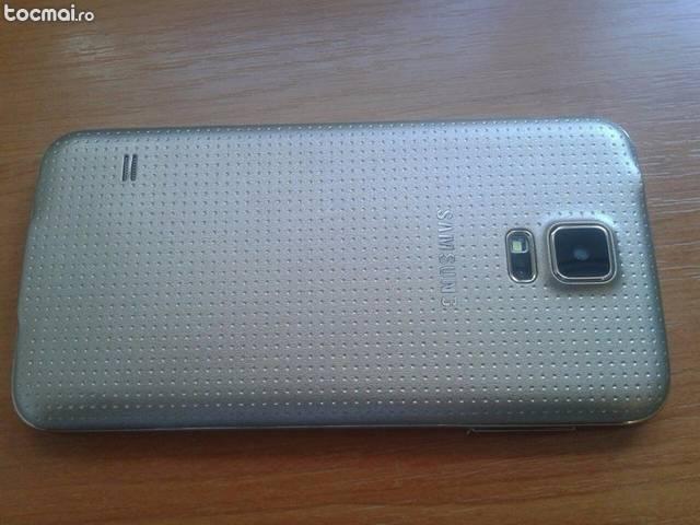 Samsung Galaxy S5 gold mtk, impecabil, 16 mpx, 16 gb, 1 gb ram