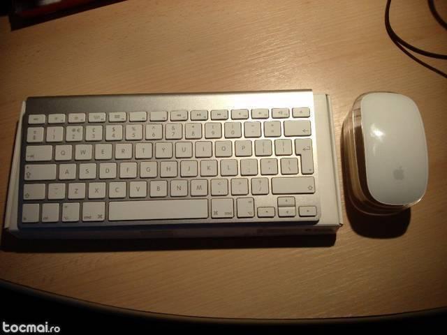 Tastatura si mouse wireless bluetooth Apple Mac Magic Mouse