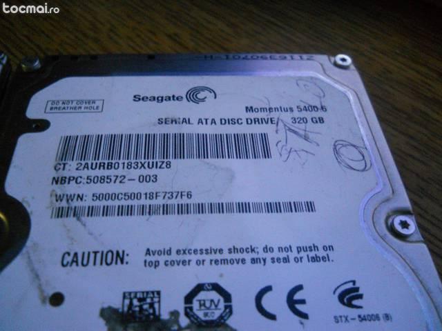 2 harddisk- uri laptop defecte 320 gb si 500 gb