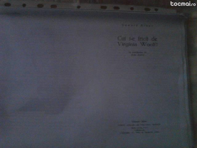 Carte cui i- e frica de Virginia Woolf