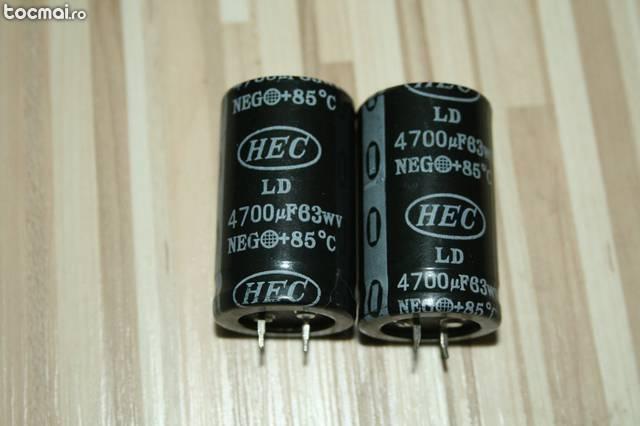 Condensatori de filtraj pentru amplificator audio (statie)