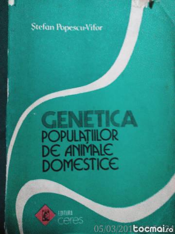 Genetica populatiilor de animale domestice , Popescu, 1990