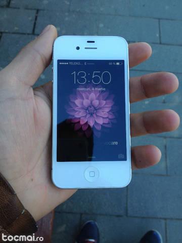 IPhone 4S white never locked ios 8. 1. 2 capacitate 16Gb