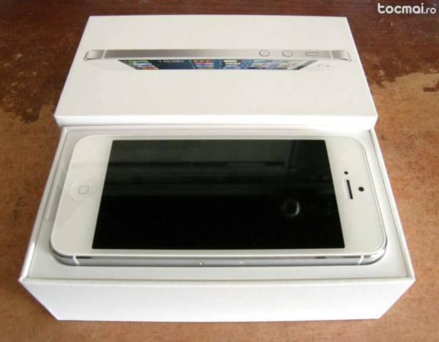 Iphone 5 alb 16 gb (white/ silver) neverlocked fullbox