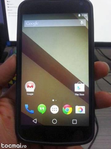 LG NEXUS 4 Impecabil 16Gb, android 5. 0. 1 sau schimb