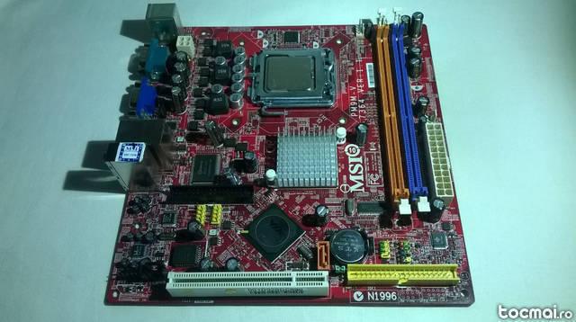Kit placa de baza MSI PM9M- V socket775, ddr2+procesor e6320