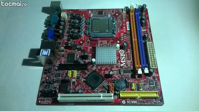Kit placa de baza MSI PM9M- V socket775, ddr2+procesor e6320