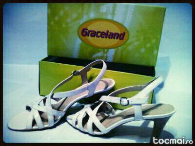 Sandale albe Graceland nr. 39