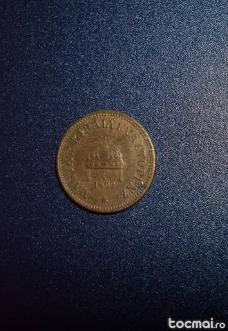Moneda Rara - 2 Filler 1892 K B. Ungaria