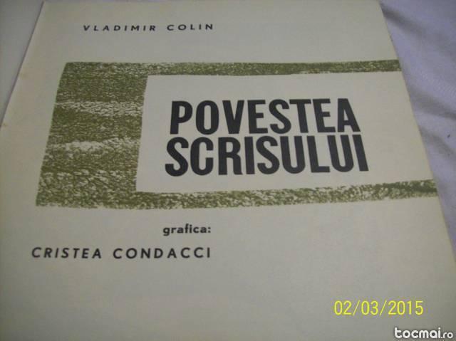 povestea scrisului- vladimir colin- 1966