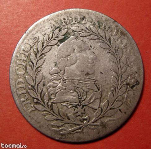 20 Kreuzer 1765 Bayreuth moneda argint Germania