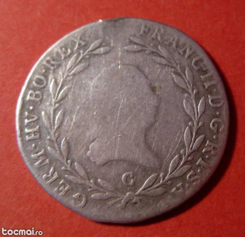 20 Kreuzer 1803 G Austria Francis II (1792- 1806) argint