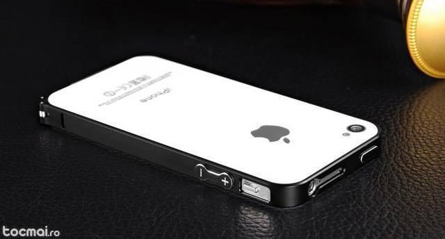 Bumper iphone 4/ 4s ultra slim din aluminiu negru