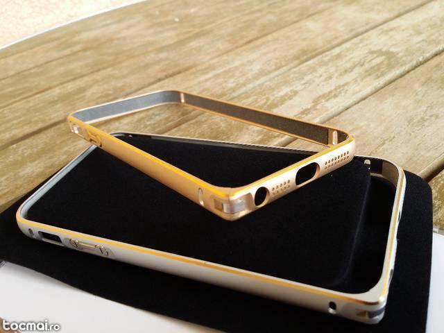 Husa/ bumper ultra slim 0, 5mm aluminiu iphone 5s- nou- rotunjit
