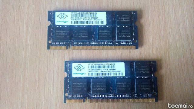 kit DDR2 2GB 667mhz leptop