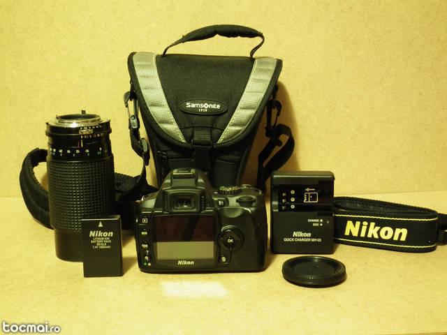 Nikon d40x + nikon 18- 55 vr2 + tokina 80- 200 n/ ai