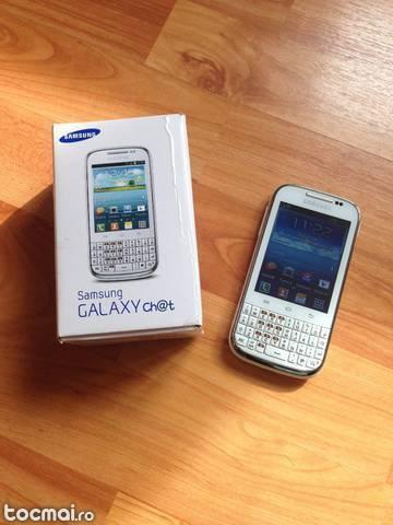 Samsung galaxy ch@t b5330 alb la cutie impecabil ca nou