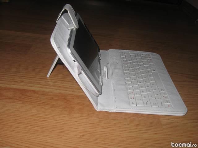 Tableta Allview Ax4 Nano, alba, cu husa cu tastatura