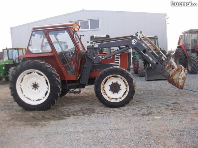 tractor fiat 80- 90 cu incarcator frontal