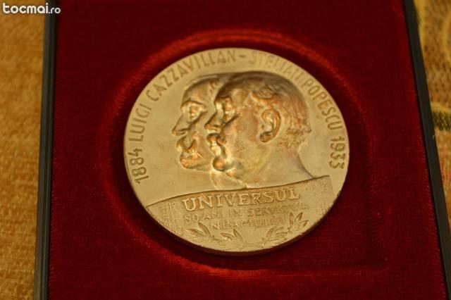 Luigi cazzavillan - stelian popescu , medalie 1884- 1933