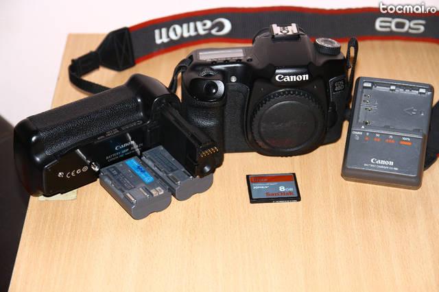 Camera foto canon 40d(doar body)+grip + 2 bat. +un card 8gb