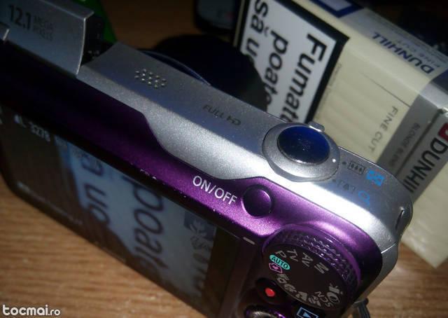 Canon SX220 HS - mov - la cutie - card 8GB - 12 mp - full HD