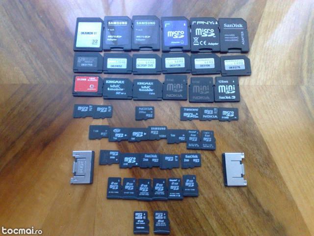 Carduri Micro SD, Mini SD si MMC. . .
