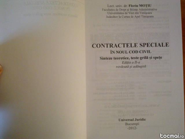 Carte contracte speciale in noul cod civil