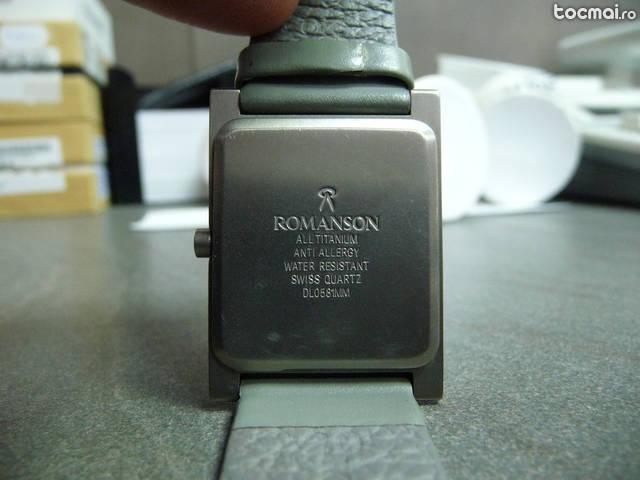 Ceas Romanson Titanium la cutie cu certificat