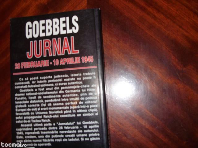 Goebbels - Jurnal ( carte rara, stare noua )