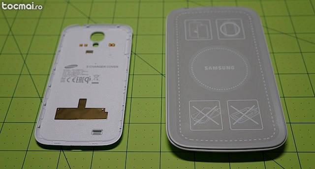 Kit de incarcare wireless Samsung S4 alb
