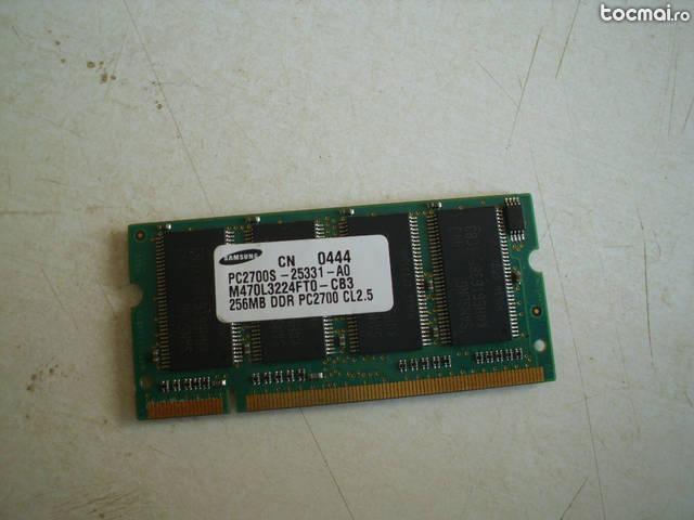 Memorie RAM Laptop [ DDR1 ] 256 mb / PC2700S