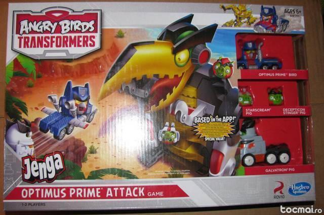 Optimus Prime Angry birds attack