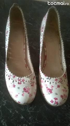 Pantofi aldo - piele naturala imprimei floral