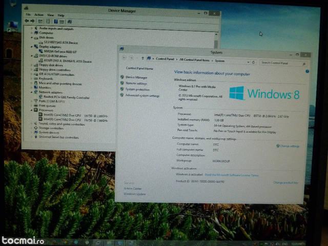 Unitate cu proc core2duo, video 512Mb si Windows 8. 1