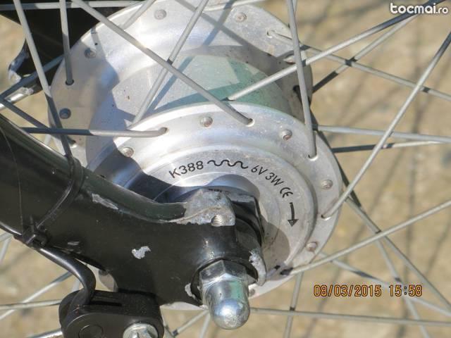 bicicleta germana aluminiu, , , roti de 28, dinam in butuc