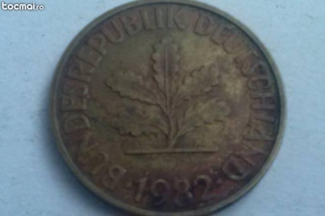 moneda 10 pfennig 1982- Germania