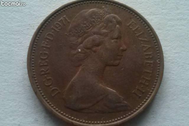 moneda 2 new pence 1971- Anglia