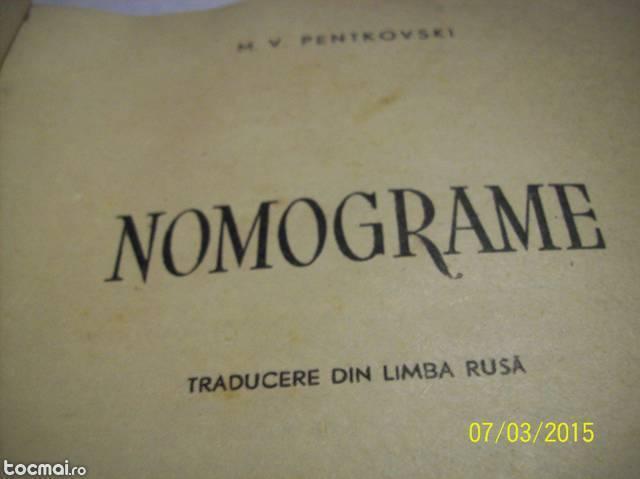 nomograme 18- m. v. pentkovski- 1956