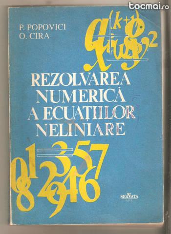 Rezolvarea numerica a ecuatiilor neliniare