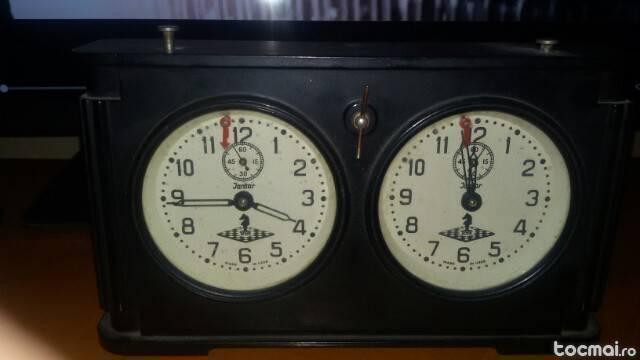 ceas sah vechi Jantar sovietic mecanism mecanic