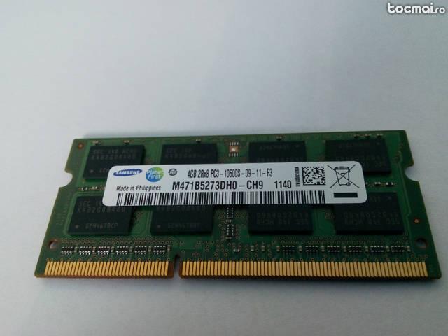 4GB DDR3 Laptop, 1333Mhz, Brand Samsung, Testati