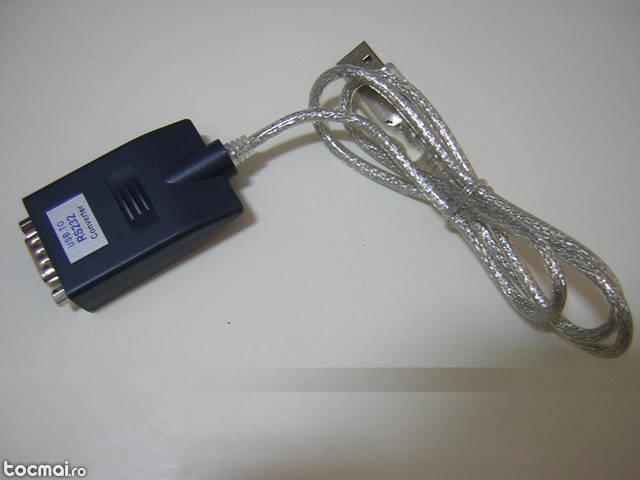 Cablu adaptor usb 2. 0 rs232 serial db9 9 pini 9p adaptor
