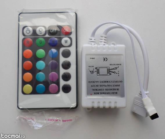 Controller LED cu telecomanda pt Banda LED RGB cu 24 taste
