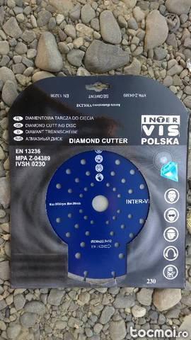 Disc diamantat segmentat 230 mm intervis blue