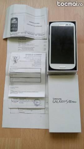Samsung Galaxy s3 neo, nou, chitanta- factura- garantie