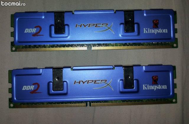 Memorie Kingston 2x2Gb 750MHz DDR2 Non- ECC CL4