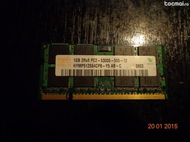 Memorie laptop Hynix 1GB/ DDR2/ 667 mhz