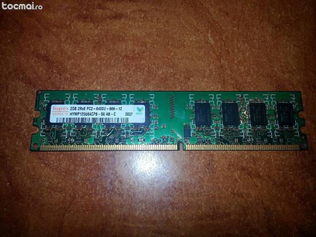 Memorie PC DDR2 Hynix / 2 GB / 800 Mhz / Impecabil